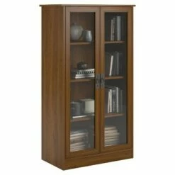 Top 10 β¨ 53" Auburn Hill Bookcase with Glass Doors Room & Joy Brown π