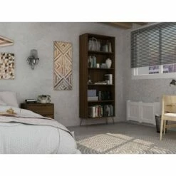 Deals ✔️ Rockefeller 5 Shelf Bookcase - Manhattan Comfort Tatiana Midnight Blue ❤️ 16 Deals ✔️ Rockefeller 5 Shelf Bookcase - Manhattan Comfort Tatiana Midnight Blue ❤️ -Bookshelves And Bookcases store unnamed file 5463