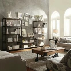 Flash Sale 🎉 72" Webster 4 Shelf Mixed Media Bookshelf Black - Inspire Q 😀 -Bookshelves And Bookcases store unnamed file 5483