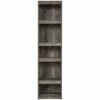 Outlet 🤩 71.97" 5 Tier Wooden Pier with Adjustable Shelves - Benzara Gray 👍 -Bookshelves And Bookcases store unnamed file 5494