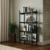 Hot Sale ⌛ 57" Emery 4 Tier Vertical Shelf Bookshelf Black - RST Brands 🧨 -Bookshelves And Bookcases store unnamed file 5522