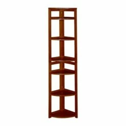 Brand new 🤩 Cakewalk High Corner Folding Bookcase - Regency Cherry 🎉