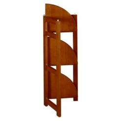 Brand new 🤩 Cakewalk High Corner Folding Bookcase - Regency Cherry 🎉 -Bookshelves And Bookcases store unnamed file 5547