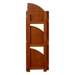 Brand new 🤩 Cakewalk High Corner Folding Bookcase - Regency Cherry 🎉 -Bookshelves And Bookcases store unnamed file 5548