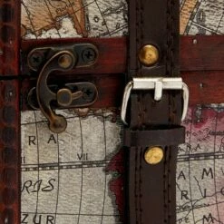 Best deal 🔔 Okuna Outpost Wooden 4 Bottles Travel Wine for Storage Bar Accessory, World Map Design, 8. x 8.5 x 13.8 in. 😀 -Bookshelves And Bookcases store unnamed file 5566