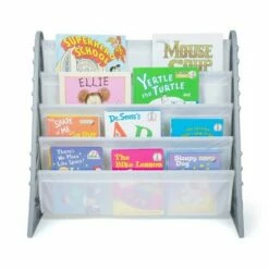 Best Pirce 🔥 Kids' 4 Tier Bookshelf Organizer Gray/White - Humble Crew 😀 -Bookshelves And Bookcases store unnamed file 567