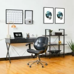 Hot Sale 🔥 Modern Industry Metal/Wooden 3 Tier Bookcase with Shelves - Glitzhome Walnut ✨ 12 Hot Sale 🔥 Modern Industry Metal/Wooden 3 Tier Bookcase with Shelves - Glitzhome Walnut ✨ -Bookshelves And Bookcases store unnamed file 605