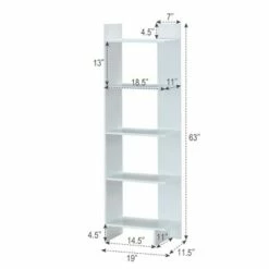 Best Sale 😉 Costway 5-Tier Bookcase Storage Open Shelves Display Unit Room Divider ❤️ -Bookshelves And Bookcases store unnamed file 625