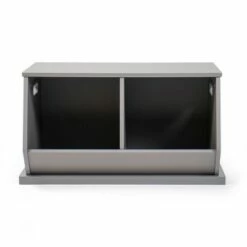 Outlet β Wood Toy Storage Cubby and Kids' Bookcase Gray - Humble Crew π