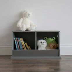 Outlet ⭐ Wood Toy Storage Cubby and Kids' Bookcase Gray - Humble Crew 😉 -Bookshelves And Bookcases store unnamed file 641