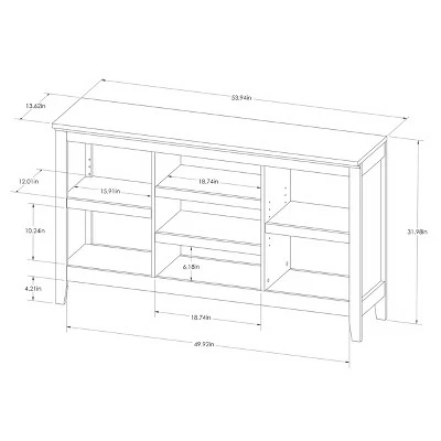 Promo 🤩 32" Carson Horizontal Bookcase with Adjustable Shelves - Threshold Walnut Brown 🌟 6 Promo 🤩 32" Carson Horizontal Bookcase with Adjustable Shelves - Threshold Walnut Brown 🌟 - Image 4