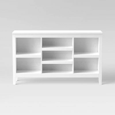 Promo 🤩 32" Carson Horizontal Bookcase with Adjustable Shelves - Threshold Walnut Brown 🌟 8 Promo 🤩 32" Carson Horizontal Bookcase with Adjustable Shelves - Threshold Walnut Brown 🌟 - Image 6