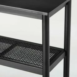 New 😍 Hearth & Hand W/Magnolia Furniture Wood & Cane 3-Shelf Console Bookcase - Hearth & Hand™ with Magnolia Black 🤩 -Bookshelves And Bookcases store unnamed file 668