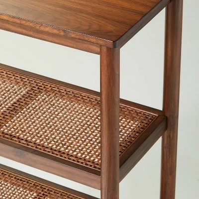 New 👏 Hearth & Hand W/Magnolia Furniture Wood & Cane Tall 4-Shelf Bookcase - Hearth & Hand™ with Magnolia Black 🛒 5 New 👏 Hearth & Hand W/Magnolia Furniture Wood & Cane Tall 4-Shelf Bookcase - Hearth & Hand™ with Magnolia Black 🛒 - Image 3