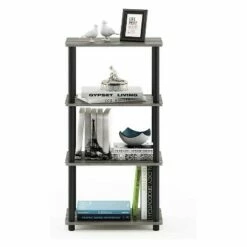 Top 10 😍 Furinno Turn-N-Tube 4 Tier Wooden PVC Corner Display Shelf and Bookcase for Living Room, Dining Room, Bedroom, and Office Spaces, French Oak Grey 👍 -Bookshelves And Bookcases store unnamed file 707