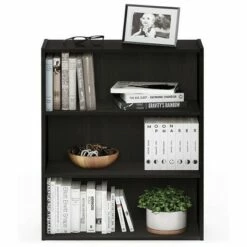 Cheap ✨ Furinno Pasir 3 Tier Open Storage and Organization Bookshelf Wooden Bookcase Shelf Shelving Unit for Home or Office, Espresso 🎁 -Bookshelves And Bookcases store unnamed file 710