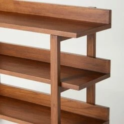 Outlet 😍 Hearth & Hand W/Magnolia Furniture Lipped 3-Shelf Wood Console Brown - Hearth & Hand™ with Magnolia 🔥 -Bookshelves And Bookcases store unnamed file 714