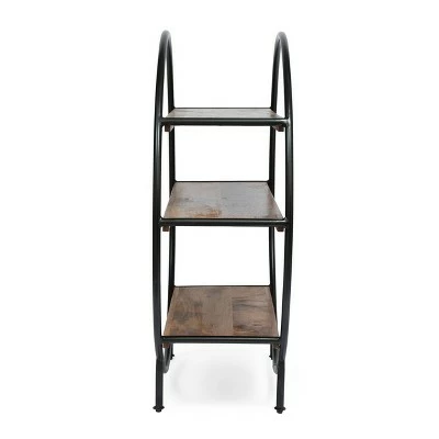 Promo ๐ฅ 37.5" Dundas Handcrafted Industrial Circular Mango Wood Shelf Natural/Black - Christopher Knight Home ๐ 5 Promo ๐ฅ 37.5" Dundas Handcrafted Industrial Circular Mango Wood Shelf Natural/Black - Christopher Knight Home ๐ - Image 3