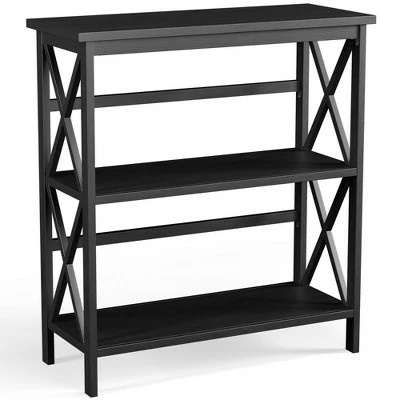 Outlet 👏 Costway 3-Tier Bookshelf Wooden Open Storage Bookcase for Home Office WhiteBlackCoffeeNatural 😍 12 Outlet 👏 Costway 3-Tier Bookshelf Wooden Open Storage Bookcase for Home Office WhiteBlackCoffeeNatural 😍 - Image 10