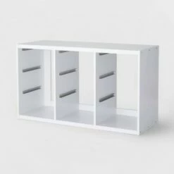Buy 🧨 Triple Opening Sliding Bin Cube - Brightroom™ White ✨ -Bookshelves And Bookcases store unnamed file 8