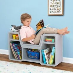 Top 10 👏 Cozy Cubby Reading Nook Bookshelf Black - Simplay3 💯