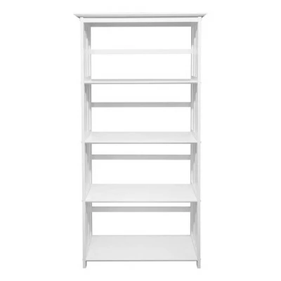 Best Pirce ✔️ 63" 5 Shelf Bookcase White - Flora Home ✨ 3 Best Pirce ✔️ 63" 5 Shelf Bookcase White - Flora Home ✨