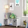 Best reviews of 🎁 RiverRidge Home Kids' Book Nook Collection Cubby Storage Bench with 2 Bins - RiverRidge Gray 🤩 -Bookshelves And Bookcases store unnamed file 823