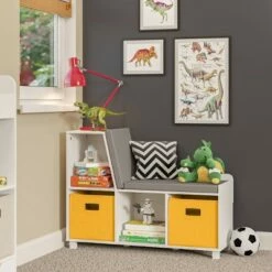 Cheapest 👍 RiverRidge Home Book Nook Kids' Storage Bench with Cubbies - RiverRidge 🎉 -Bookshelves And Bookcases store unnamed file 835