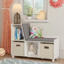 Cheapest 👍 RiverRidge Home Book Nook Kids' Storage Bench with Cubbies - RiverRidge 🎉 -Bookshelves And Bookcases store unnamed file 837