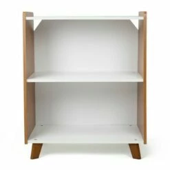 Top 10 🎉 Morgan Mid-Century 2 Shelf Bookcase Wood/White - Humble Crew 🌟