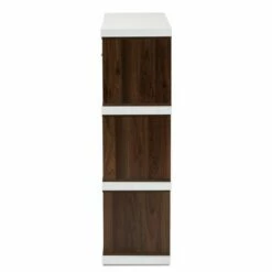 Top 10 🛒 39.06" Rune Two-Tone 2 Drawer Bookcase White/Walnut - Baxton Studio ⌛ -Bookshelves And Bookcases store unnamed file 879