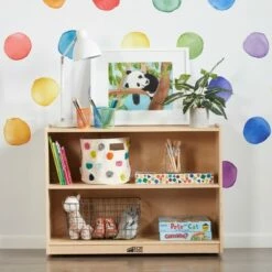 Cheapest 🎁 ECR4Kids Birch 2 Shelf Storage Cabinet with Back, Wood Book Shelf Organizer 🔔 -Bookshelves And Bookcases store unnamed file 893