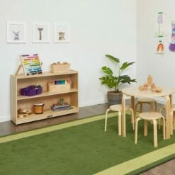 Cheapest 🎁 ECR4Kids Birch 2 Shelf Storage Cabinet with Back, Wood Book Shelf Organizer 🔔 -Bookshelves And Bookcases store unnamed file 894