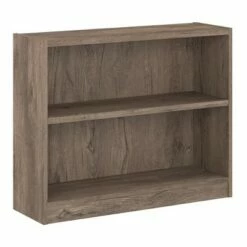 Discount 😍 Universal 2 Shelf Bookcase - Bush Furniture Rustic Gray 🧨 -Bookshelves And Bookcases store unnamed file 901