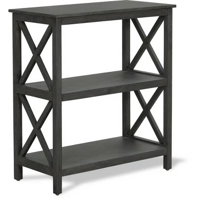 Brand new π 26.4" Thompson 2 Tier Shelf Dark Gray - ClickDecor π 3 Brand new π 26.4" Thompson 2 Tier Shelf Dark Gray - ClickDecor π