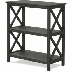 Brand new π 26.4" Thompson 2 Tier Shelf Dark Gray - ClickDecor π 8 Brand new π 26.4" Thompson 2 Tier Shelf Dark Gray - ClickDecor π -Bookshelves And Bookcases store unnamed file 921