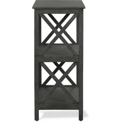 Brand new π 26.4" Thompson 2 Tier Shelf Dark Gray - ClickDecor π 5 Brand new π 26.4" Thompson 2 Tier Shelf Dark Gray - ClickDecor π - Image 3