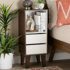 Discount ⭐ 31.22" Senja Two-Tone Finished Wood 2 Drawer Bookcase White/Walnut - Baxton Studio 🌟 12 Discount ⭐ 31.22" Senja Two-Tone Finished Wood 2 Drawer Bookcase White/Walnut - Baxton Studio 🌟 -Bookshelves And Bookcases store unnamed file 934