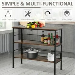 Budget 🤩 HomCom 3-Tier Industrial Style Storage Metal Wooden Shelf ⭐ 13 Budget 🤩 HomCom 3-Tier Industrial Style Storage Metal Wooden Shelf ⭐ -Bookshelves And Bookcases store unnamed file 956