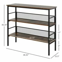 Budget 🤩 HomCom 3-Tier Industrial Style Storage Metal Wooden Shelf ⭐ 14 Budget 🤩 HomCom 3-Tier Industrial Style Storage Metal Wooden Shelf ⭐ -Bookshelves And Bookcases store unnamed file 957