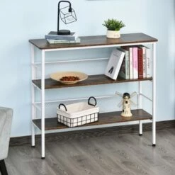 Budget 🤩 HomCom 3-Tier Industrial Style Storage Metal Wooden Shelf ⭐ 19 Budget 🤩 HomCom 3-Tier Industrial Style Storage Metal Wooden Shelf ⭐ -Bookshelves And Bookcases store unnamed file 962