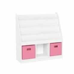 Best reviews of 😍 Kids' Bookrack with 3 Cubbies and 2 Bins - RiverRidge Home Pink 💯 -Bookshelves And Bookcases store unnamed file 97