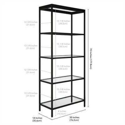 Best deal βοΈ Henn& Hart 30" Wide Black Bronze Bookcase - Henn&Hart π 8 Best deal βοΈ Henn& Hart 30" Wide Black Bronze Bookcase - Henn&Hart π - Image 6