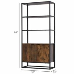 Buy 👍 HomCom Storage Cabinet Bookcase with 3 Open Shelves 🔥 -Bookshelves And Bookcases store unnamed file 990
